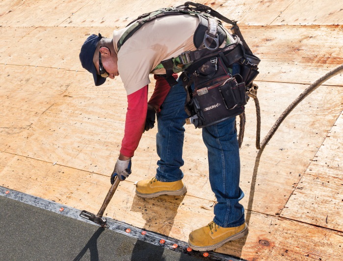 GAF Asphalt Roof Replacement - Leak Barrier - Central MA