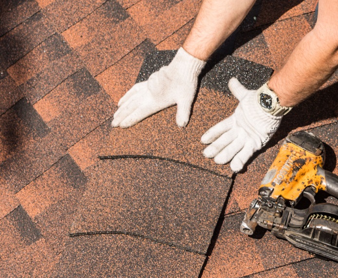 GAF Asphalt Roof Replacement - Ridge Cap Shingles - Central MA