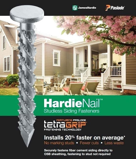 HardieNail Scrail Studless Siding Fastener - James Hardie Installation