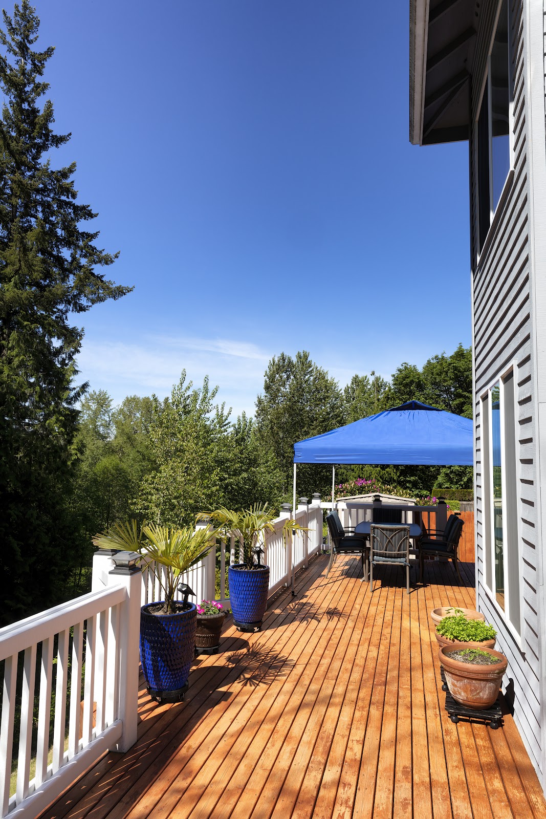 Home With Wooden Deck