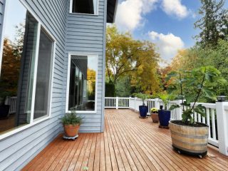 beautiful deck on central MA home